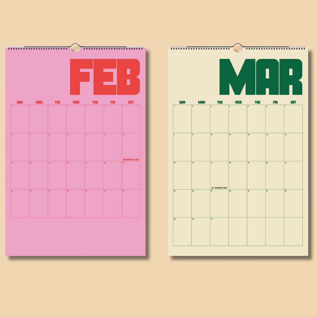 2026 Retro Wall Calendar — Modern Vintage — photo 5