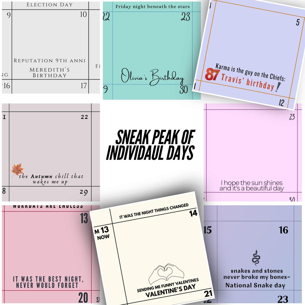 2026 Lyrical Wall Calendar — Fan-Made Eras Edition — photo 5