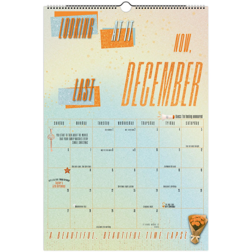 2026 Lyrical Wall Calendar — Fan-Made Eras Edition — photo 6